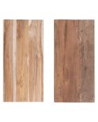 Banc en teck Barcelona naturel - 50x25x45 cm