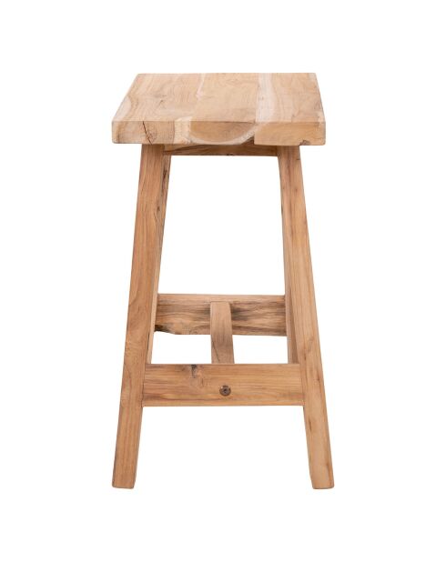 Banc en teck Barcelona naturel - 50x25x45 cm