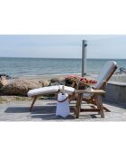 Banc en teck Barcelona naturel - 50x25x45 cm