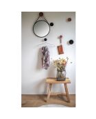 Banc en teck Barcelona naturel - 50x25x45 cm