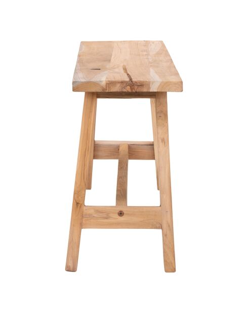 Banc en teck Barcelona naturel - 90x25x45 cm