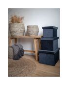 Banc en teck Barcelona naturel - 90x25x45 cm