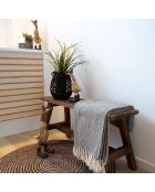 Banc en teck Barcelona naturel - 90x25x45 cm