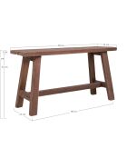 Banc en teck Barcelona naturel - 90x25x45 cm