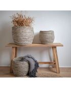 Banc en teck Barcelona naturel - 90x25x45 cm