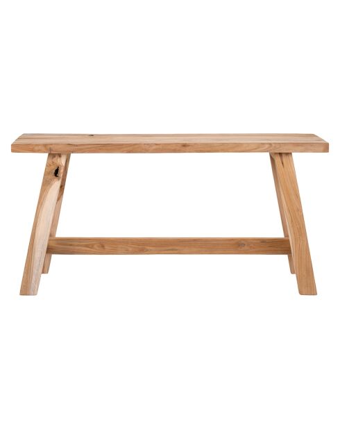 Banc en teck Barcelona naturel - 90x25x45 cm