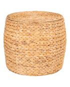 Natürlicher Beistelltisch Delia mit Stauraum - D.43x34 cm