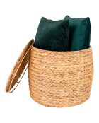 Natürlicher Beistelltisch Delia mit Stauraum - D.43x34 cm