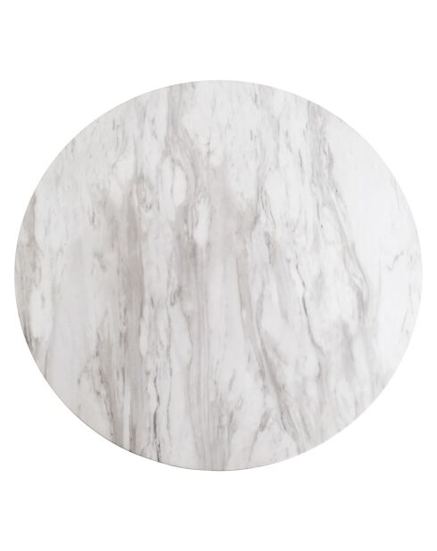 Esstisch aus weißem Bozener Marmor - D.110x75cm