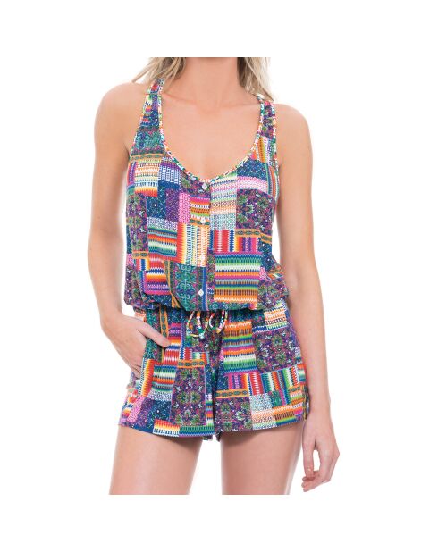 Combinaison Short Lucie multicolore