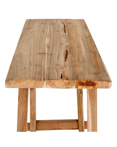 Konsolentisch Girona aus natürlichem Teakholz - 90x40x80 cm
