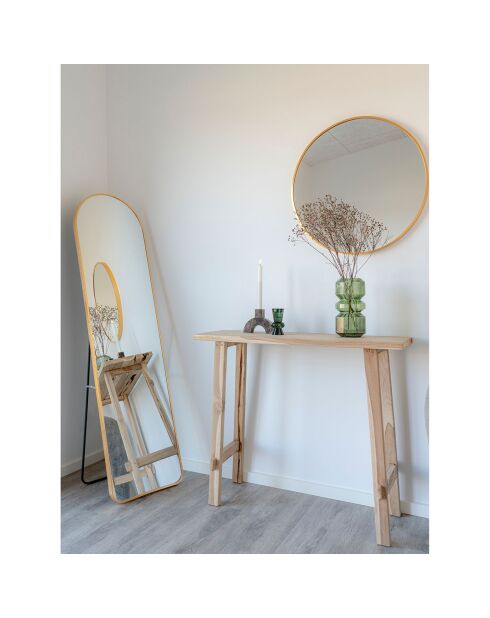 Konsolentisch Girona aus natürlichem Teakholz - 90x40x80 cm