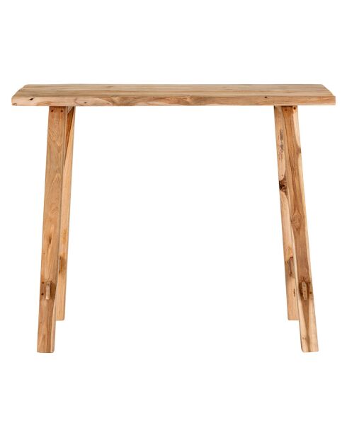 Konsolentisch Girona aus natürlichem Teakholz - 90x40x80 cm