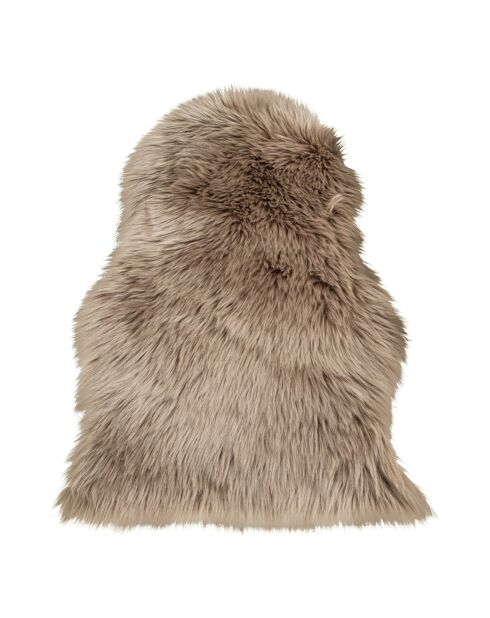 Hellbraunes künstliches Lammfell +- 50x85x6,5 cm