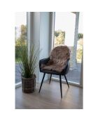 Hellbraunes künstliches Lammfell +- 50x85x6,5 cm