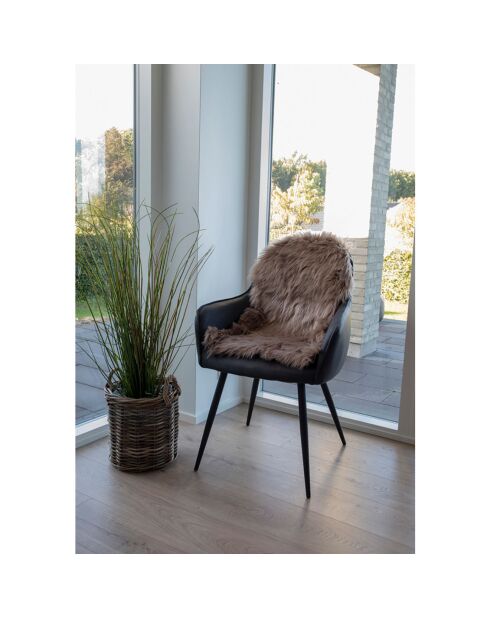 Hellbraunes künstliches Lammfell +- 50x85x6,5 cm