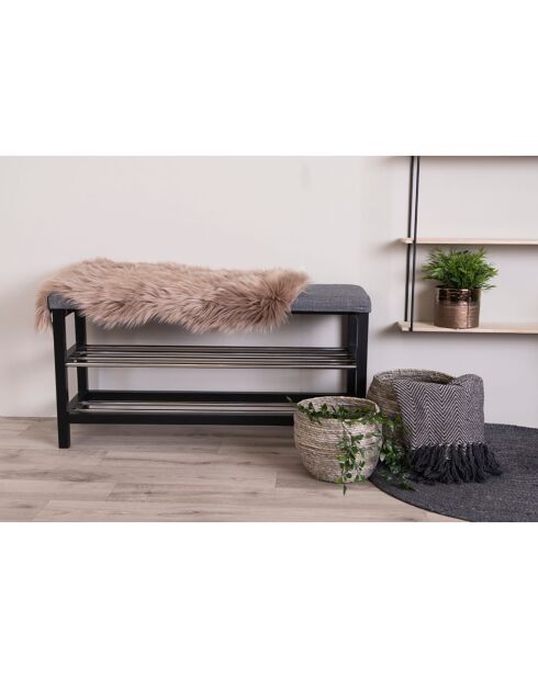 Hellbraunes künstliches Lammfell +- 50x85x6,5 cm