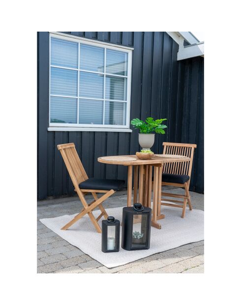 Tapis en plastique 100% recyclé Menorca sable - 140x200 cm