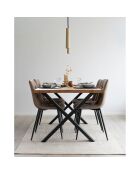 Tapis en plastique 100% recyclé Menorca sable - 140x200 cm