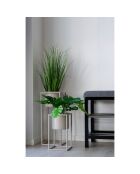 2 stalen bloempotten van Marla beige/grijs