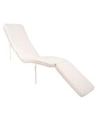 Coussin pour chaise longue Arrecife blanc - 55x197x5 cm