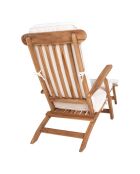 Coussin pour chaise longue Arrecife blanc - 55x197x5 cm