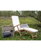 Coussin pour chaise longue Arrecife blanc - 55x197x5 cm