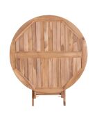 Esstisch aus Teakholz Oviedo Teak - D.100x75 cm