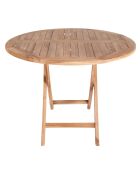 Esstisch aus Teakholz Oviedo Teak - D.100x75 cm