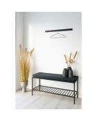 Perchero Vita de acero negro - 70 cm