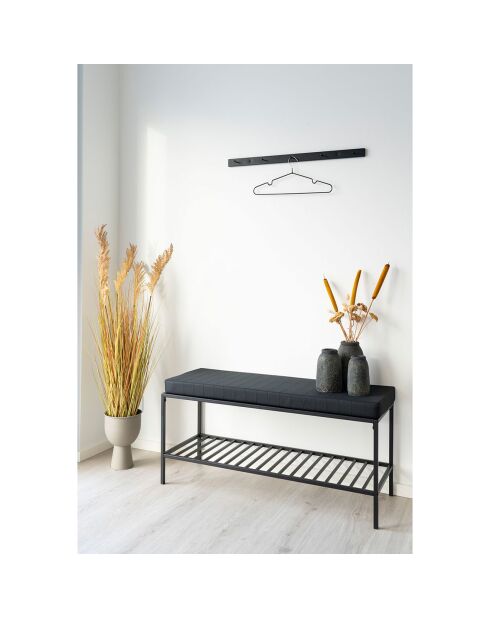 Perchero Vita de acero negro - 70 cm