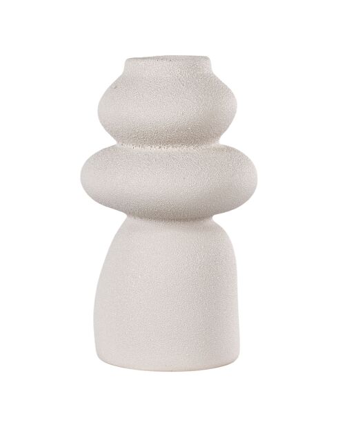 Vaso in ceramica beige - D.14,5x26,5 cm