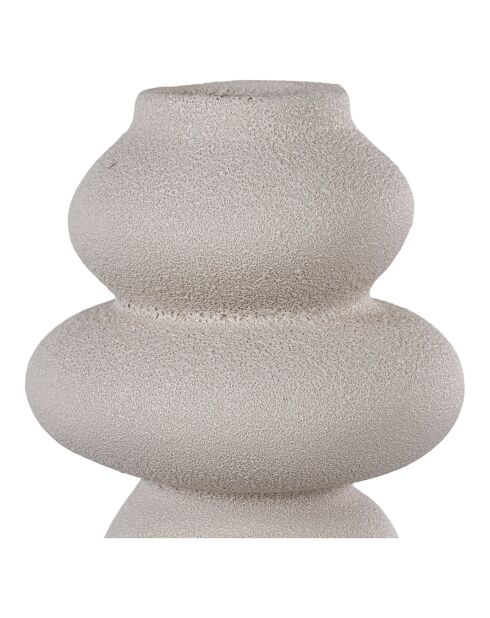 Vaso in ceramica beige - D.14,5x26,5 cm