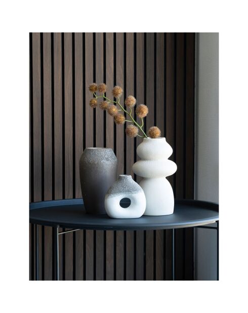 Vaso in ceramica beige - D.14,5x26,5 cm