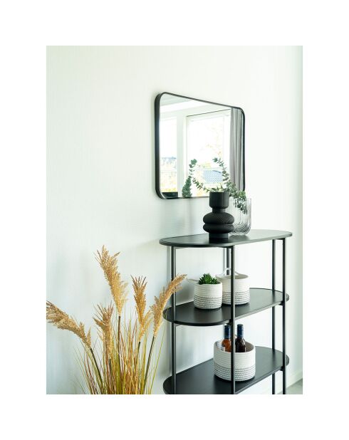 3 cestini Algar in cotone bianco/nero