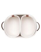 3 cestas blancas de algodón Jarana