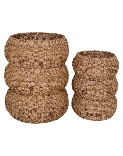 2 cestas de pastos marinos naturales Sarbas