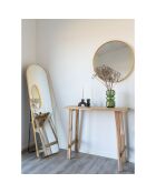 Miroir en aluminium Madrid laiton - 40x150 cm