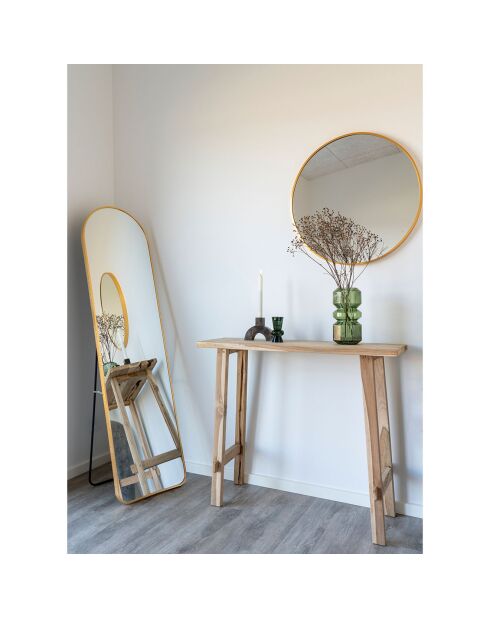 Miroir en aluminium Madrid laiton - 40x150 cm