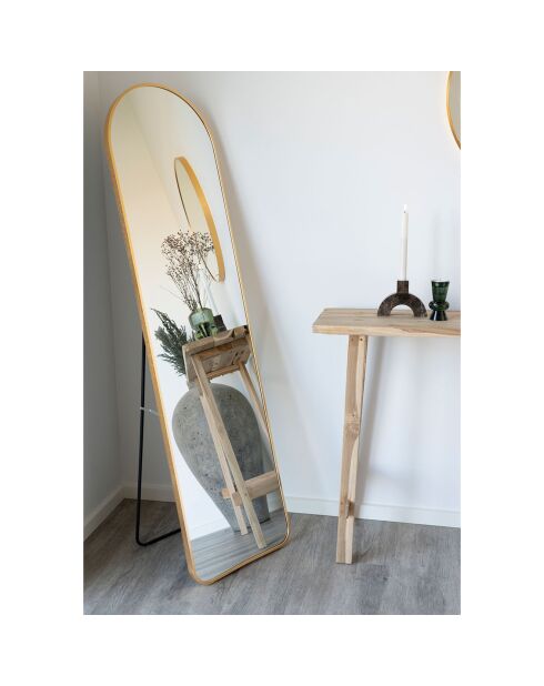 Miroir en aluminium Madrid laiton - 40x150 cm