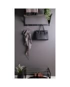 Estantería negra para sombreros Padova - 32x78x34 cm