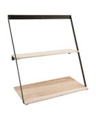 Mensola in legno di pino di Berna naturale - 50x21x52 cm