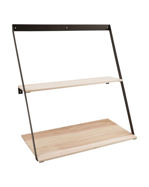 Mensola in legno di pino di Berna naturale - 50x21x52 cm