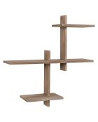 Estante de madera de pino Gavi natural - 60x15x36 cm