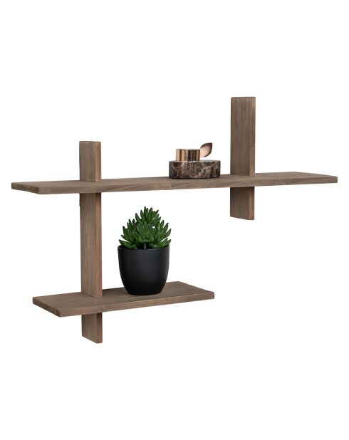 Etagère en bois de pin Ovada naturel - 54x15x58 cm