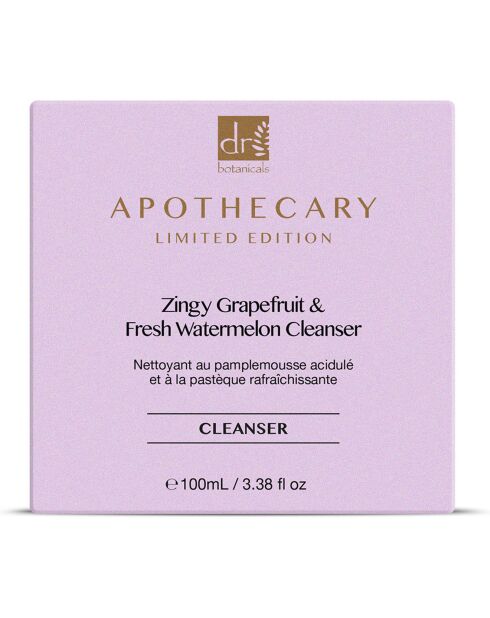 Nettoyant Visage Rafraichissant au Pamplemousse & Pastèque  - 100 ml