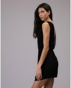 Robe en Lin & Soie Mexico noire