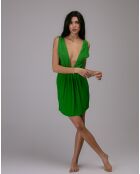 Robe en Lin & Soie Mexico verte