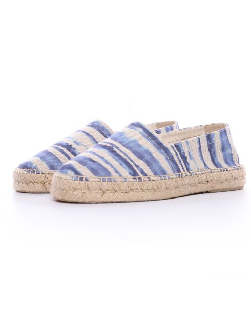 Espadrilles Anitz Tie & Dye plateforme bleues