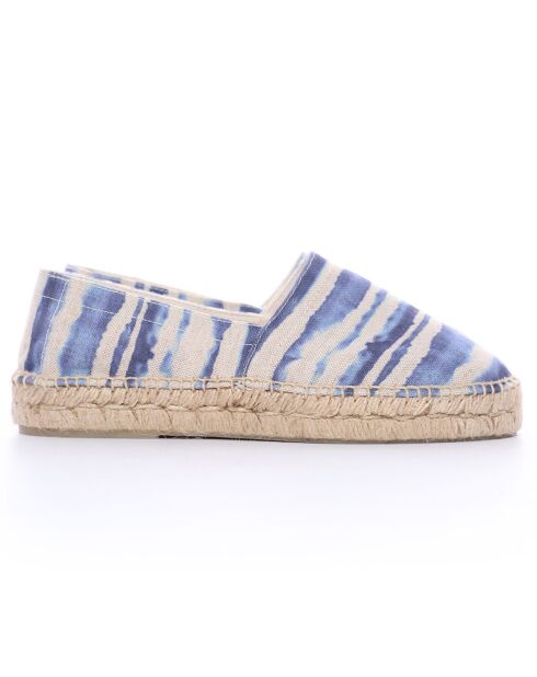 Espadrilles Anitz Tie & Dye plateforme bleues